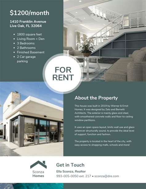 rental property flyer template